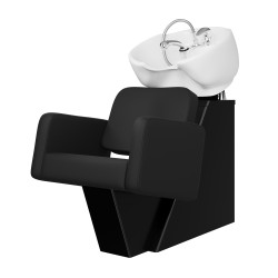 Lavacabezas peluquería Tor con asiento Odry negro